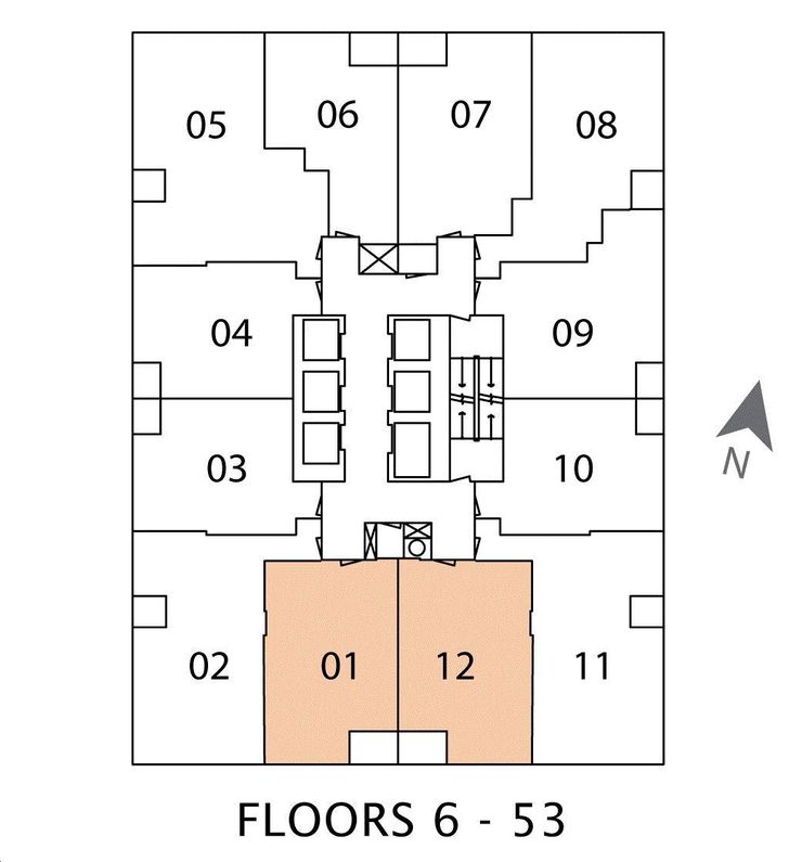 1 Yorkville Condos 1D2 Key Plan