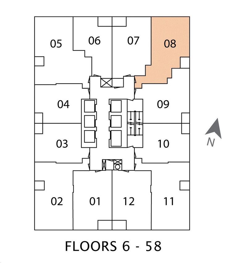 1 Yorkville Condos 1DD Key Plan