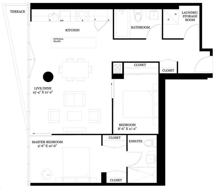 12 Degrees Condo by BSaR |901 Floorplan 2 bed & 2 bath