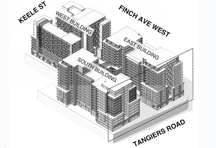 Aerial Architetural Drawing of 1315 Finch Ave West Condos 2