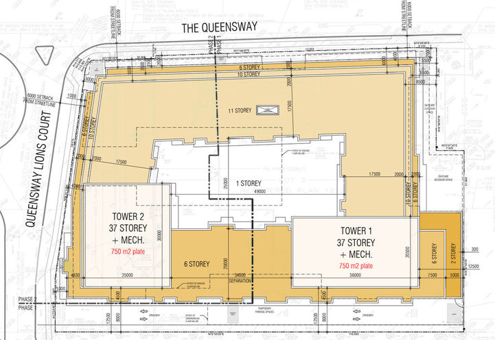 1325 The Queensway Condos 2 Aerial View of Siteplan