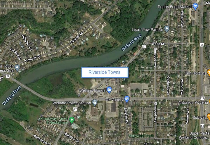 154 Riverside Towns Satellite Map View of Project Location