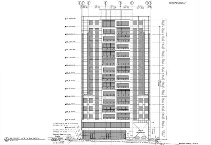 1575 Lawrence Ave W Condos Architectural Drawing of Building