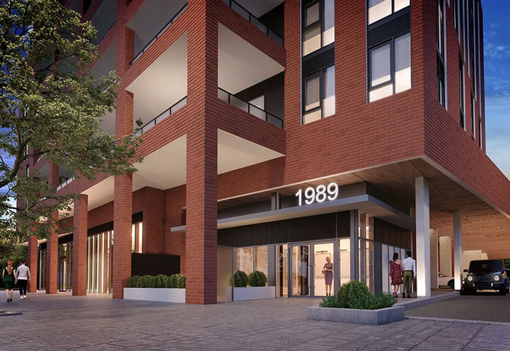 1989 Condos Intimate View of Resident Lobby Entrance