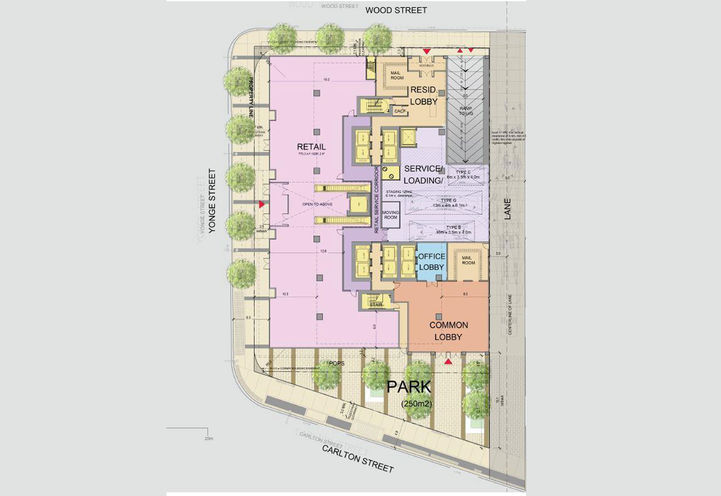 2 Carlton Street Condos site Plan