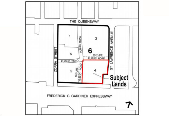 Future Location of 2 St Lawrence Avenue Condos