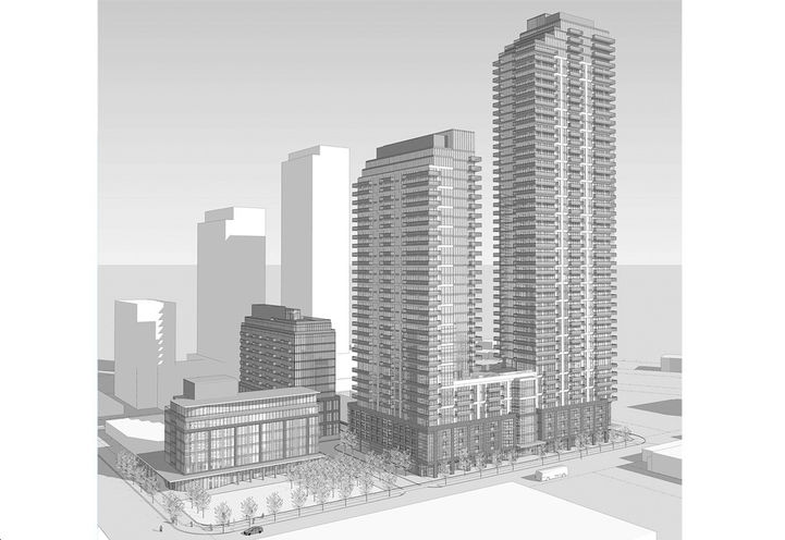 21 Windsor Street Condos Early Artist Concept Drawing of Towers