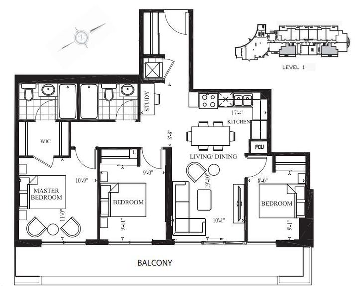 2150 Condos Phase 2 by VHL WBg Floorplan 3 bed & 2 bath