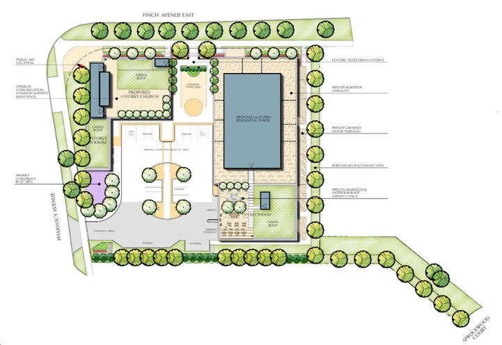 2575 Pharmacy Avenue Condos Aerial View of Project Site Plan