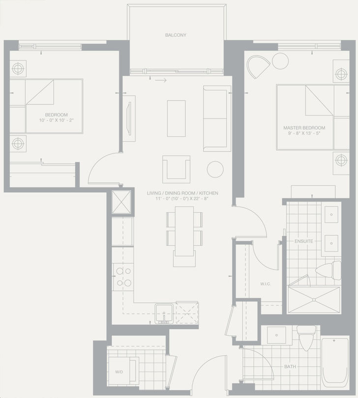 260 High Park Condos By Medallion-Capital-Group |Suite 107 Floorplan 2 ...