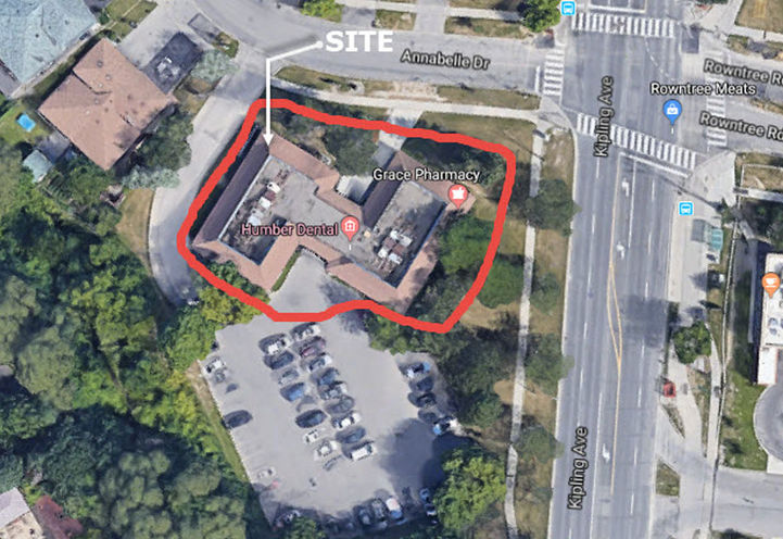 Site Location for 2630 Kipling Avenue Condos by Petrogold