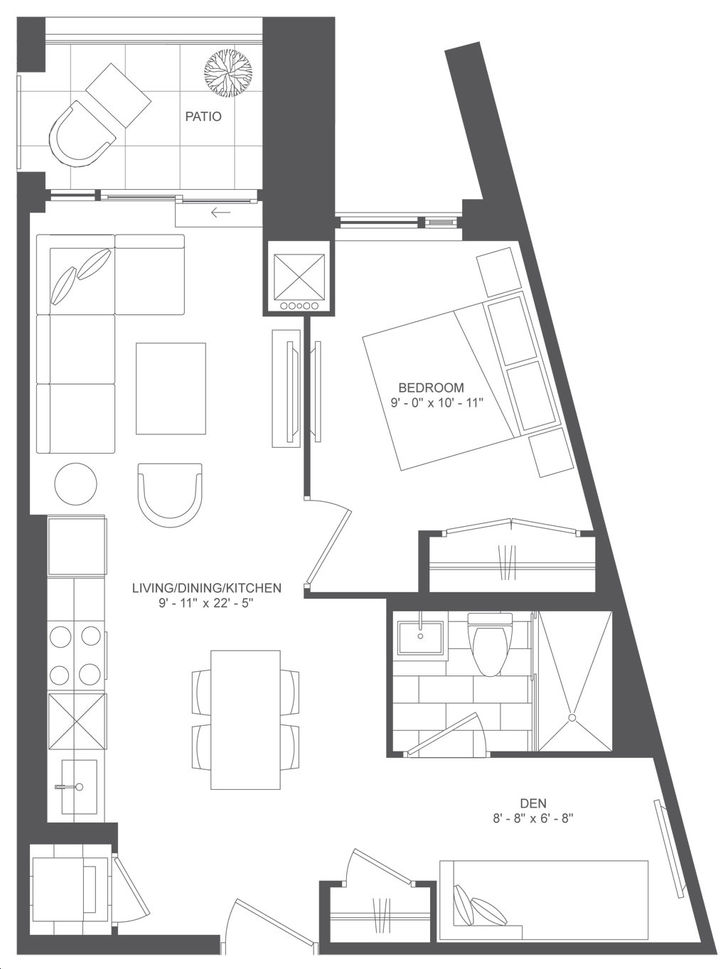 293 The Kingsway Condos by MalenCapital 1DC Floorplan 1