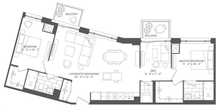 293 The Kingsway Condos by MalenCapital 2DH Floorplan 2