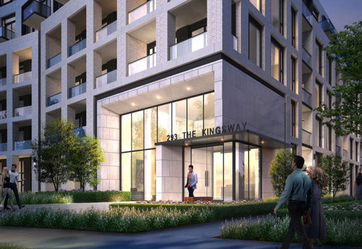 Street View of 293 The Kingsway Condos by Malen Capital