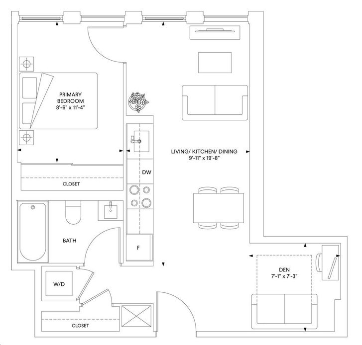 316 Junction Condos by Marlin-Spring-Developments |Suite D7 Floorplan 1 ...