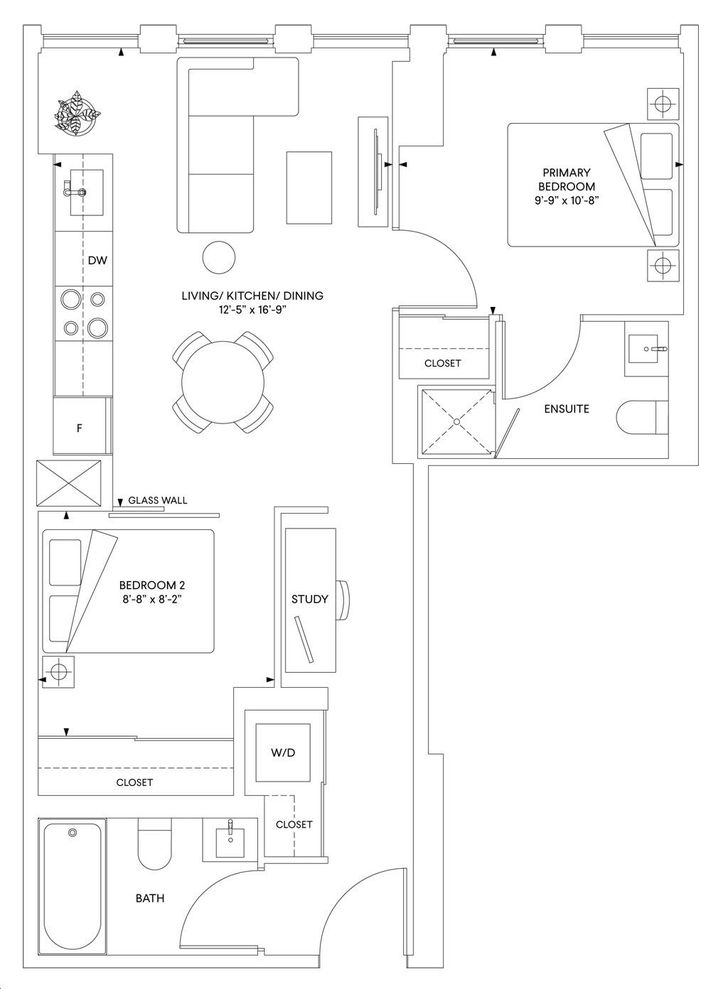 316 Junction Condos by Marlin-Spring-Developments |Suite E5 Floorplan 2 ...