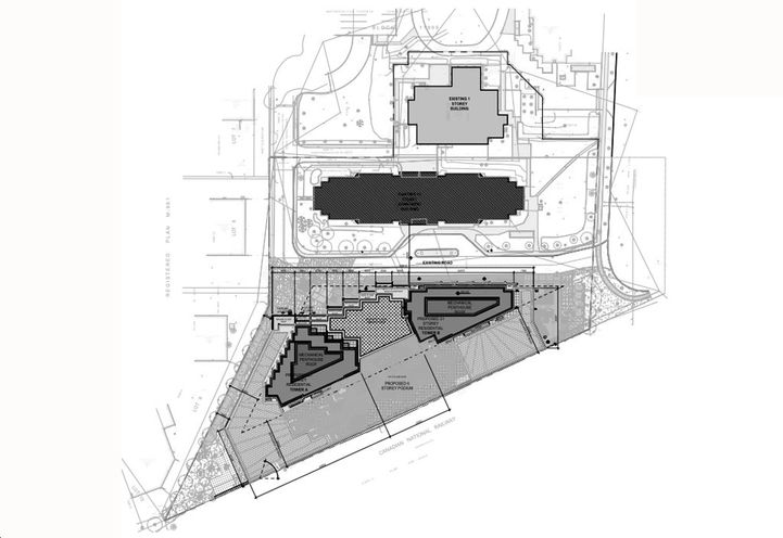 Site Plan, 320 McCowan Road Condos