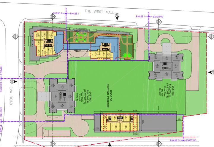 Site Plan for 361 The West Mall Condos