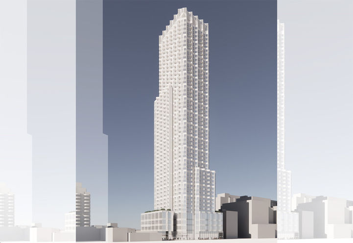 45 St Clair Avenue West Condos Early Design of Tower Exteriors