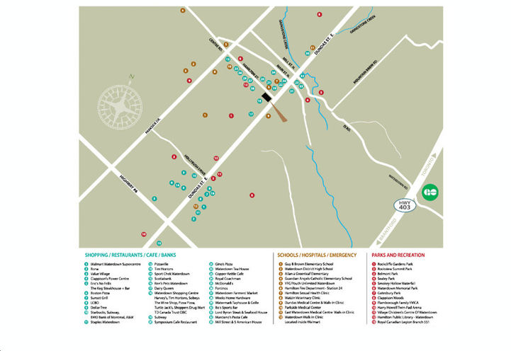 5 Hamilton Condos Amenities Map