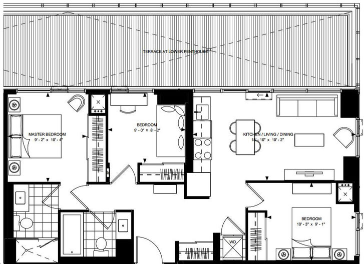 50 at Wellesley Station Condos by Plaza Penthouse 3A