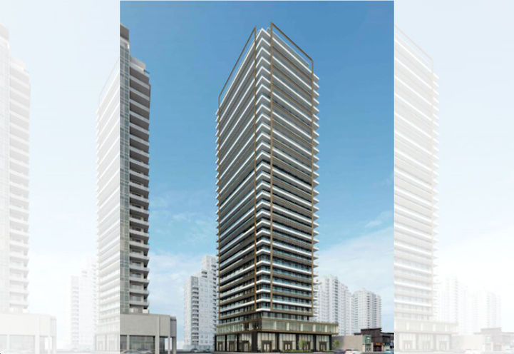 5205 Yonge Streeet Condos Exterior Tower View from Street Level
