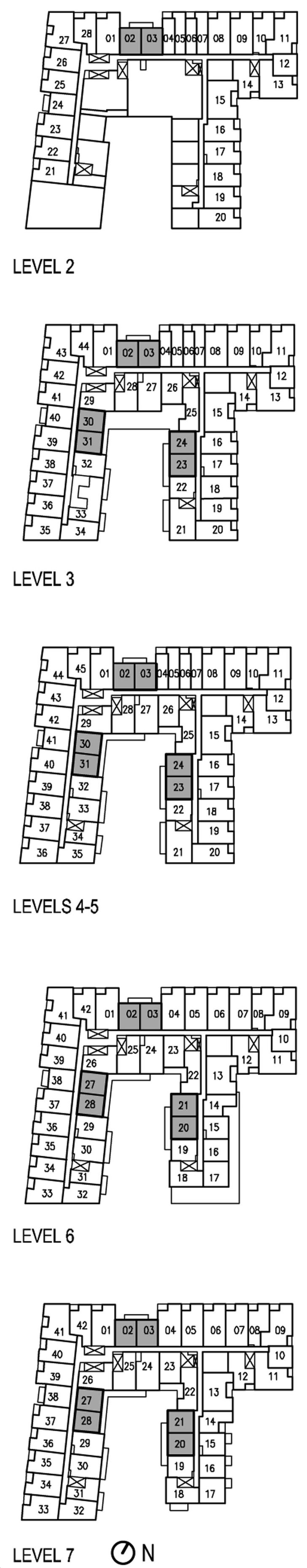 543 Richmond Condos 1-A BF Key Plan