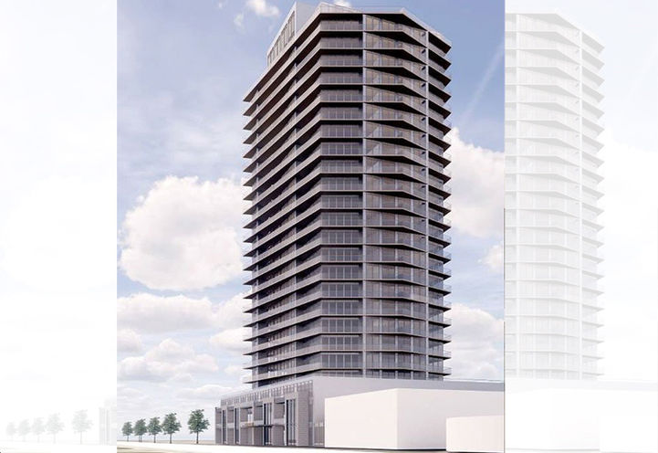 551 Brant Street Condos Exterior View of Tower