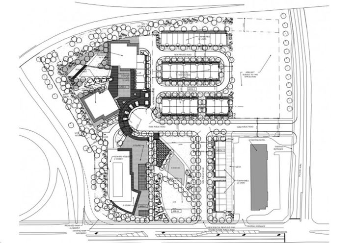 Site Plan for 580 Evans Avenue Towns