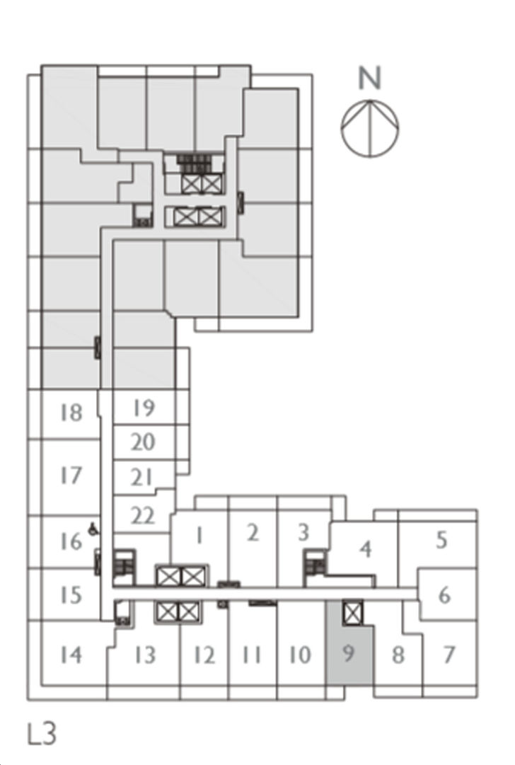 65 Broadway Avenue Condos 1N+D Key Plan