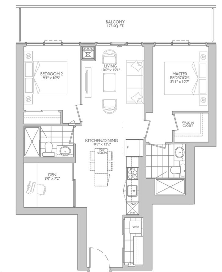 65 Broadway Avenue Condos 2M+D