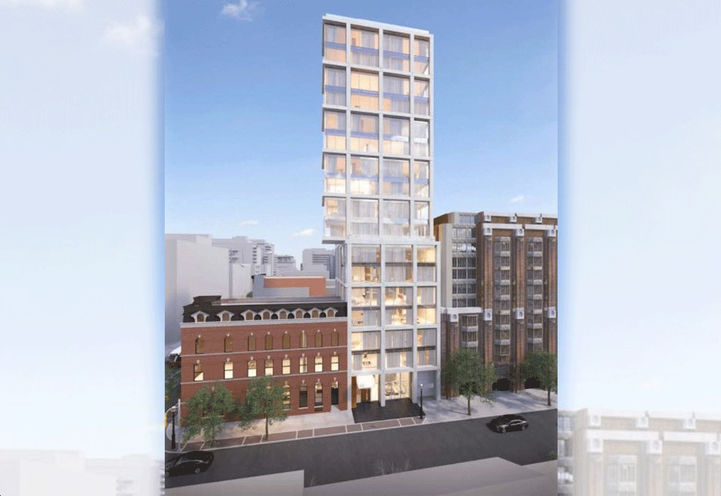 65 George Street Condos Building Exterior View Early Design
