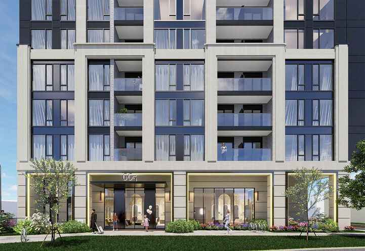 665 Sheppard Avenue West Condos Exterior View of Resident Entrance