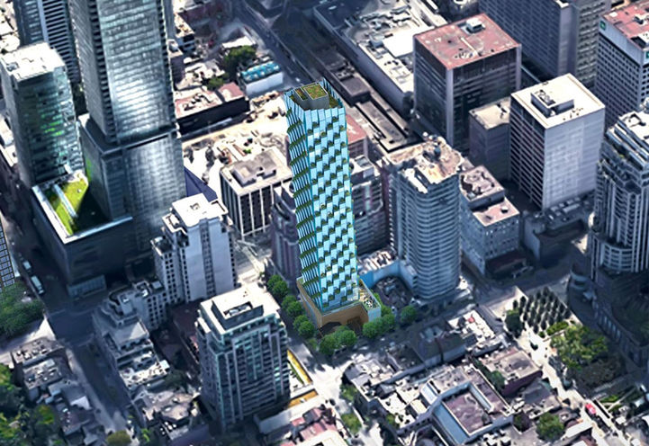 69 Yorkville Ave Condos Aerial View of Current Tower Design