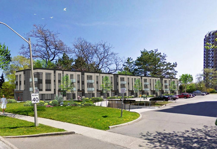 3-Storey Townhomes at 70 Dixfield Site