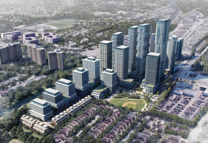 7200 Yonge Street Condos Aerial View of Master Planned Community