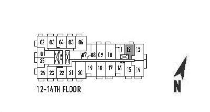 75 James Condos 1B-06 Key Plan