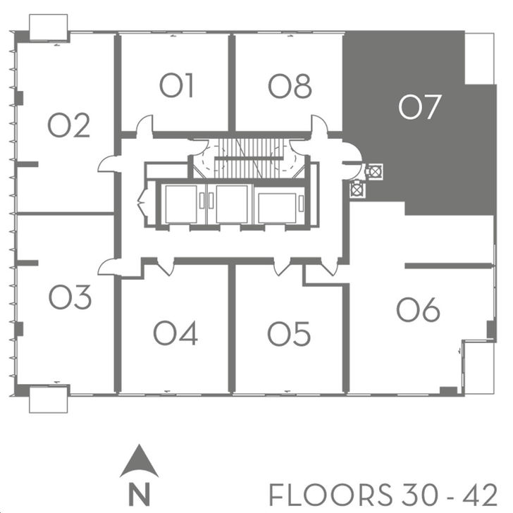 8 Cumberland Condos Bellair Key Plan