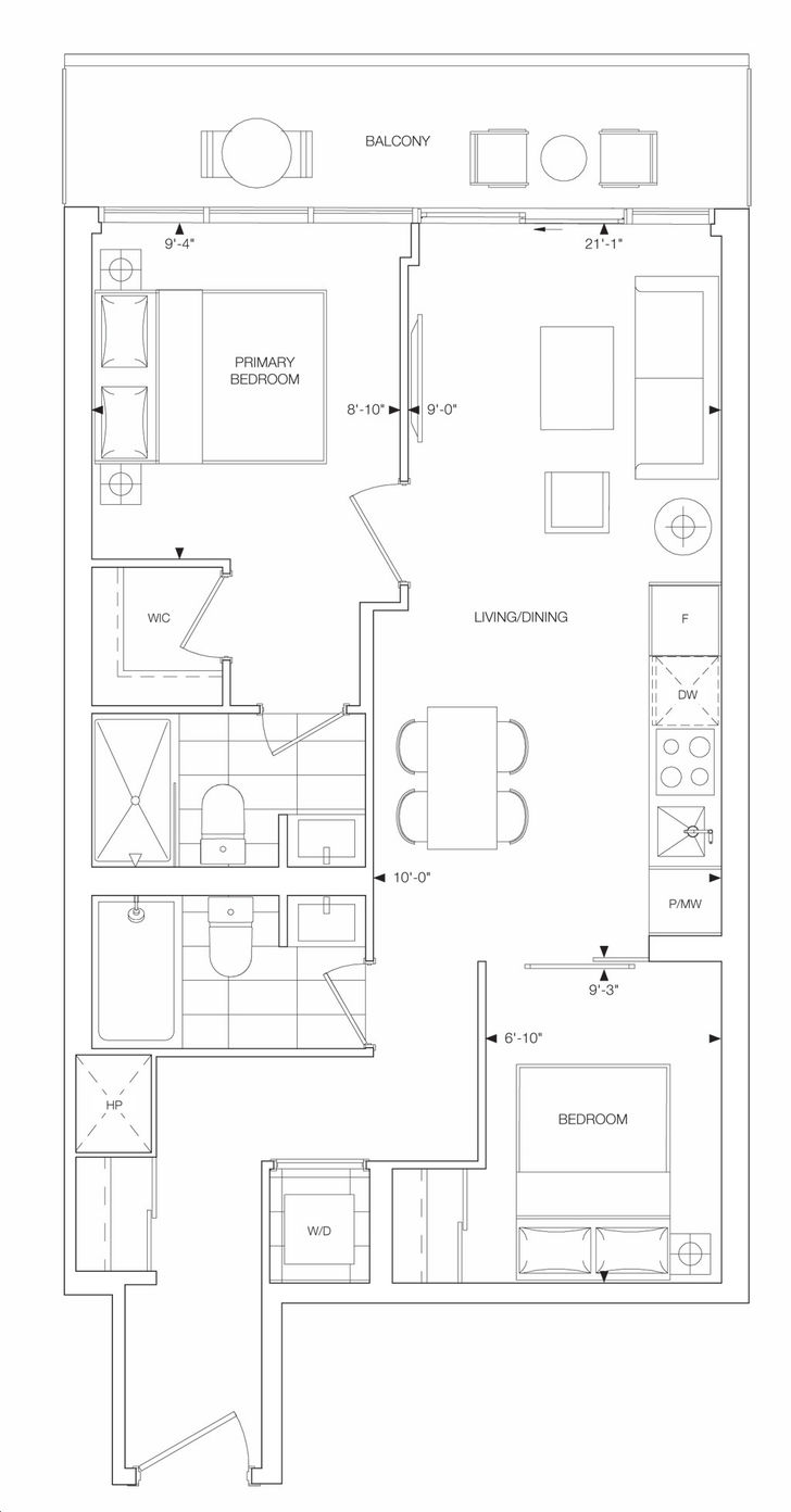 8 Elm Street Condos by Reserve |2G Floorplan 2 bed & 2 bath