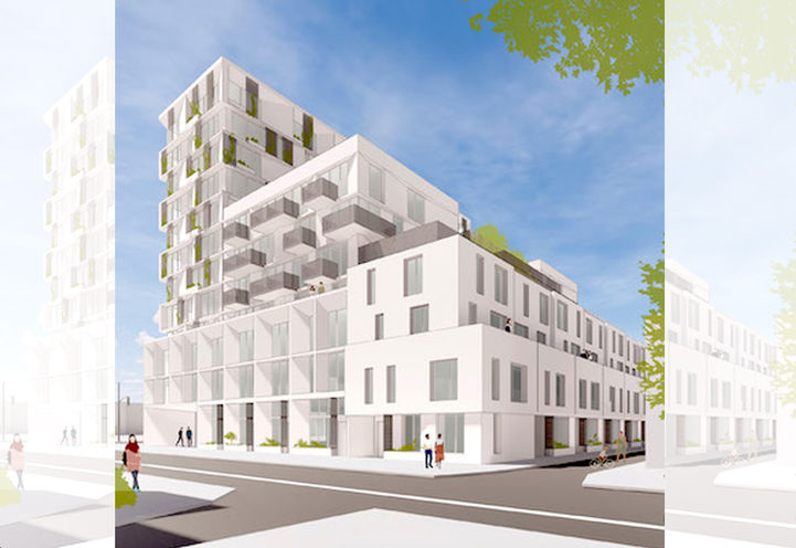 880 Eastern Ave Condos Early Rendering of Building Exteriors