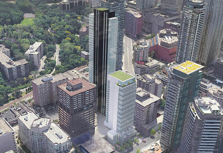 906 Yonge Street Condos Aerial View of Tower