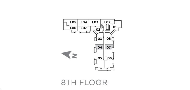 9th & Main Condos + Towns Suite F Key Plan