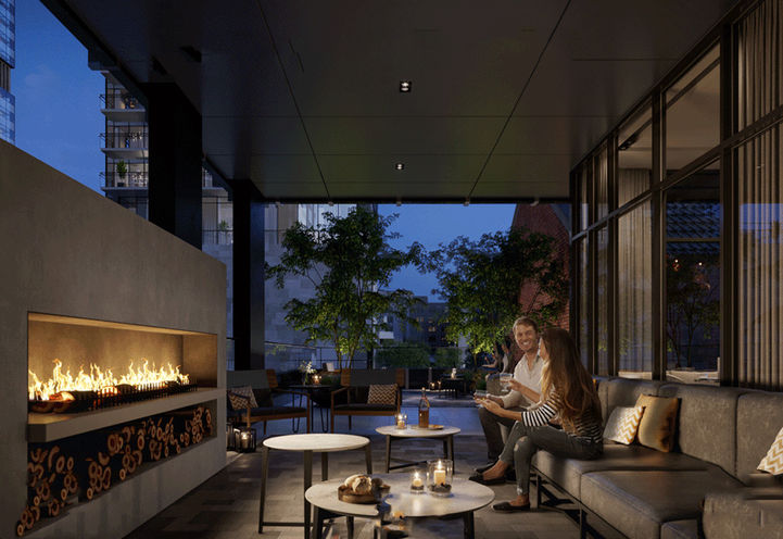 Adagio Condos- Terrace Fireside Lounge