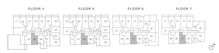 Allure Condos Los Angeles Key Plan