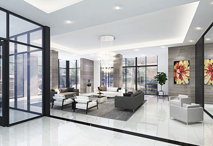 Apex Condos Lobby with Waiting Area
