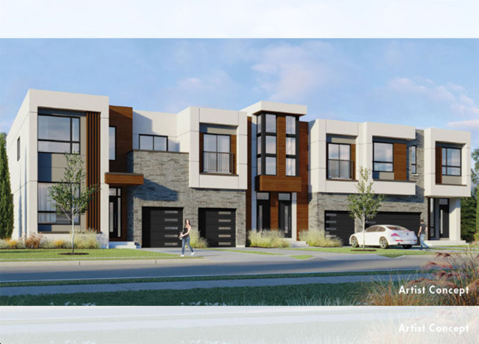 Aquavil Towns Exterior Street Level View of Townhomes