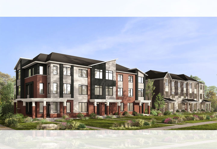 Arbor West - Streetscape View of Townhomes