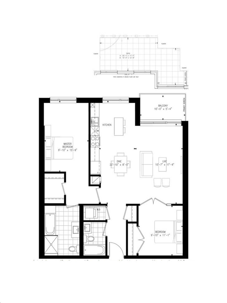 Arbors Condos by Brookfield-Residential |2-7 Floorplan 2 bed & 2 bath