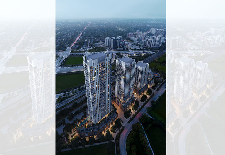 Arcadia District Condos Aerial View of Towers