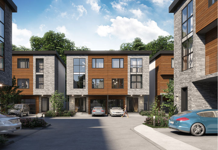 Aria Homes Street View  of Unit Exteriors